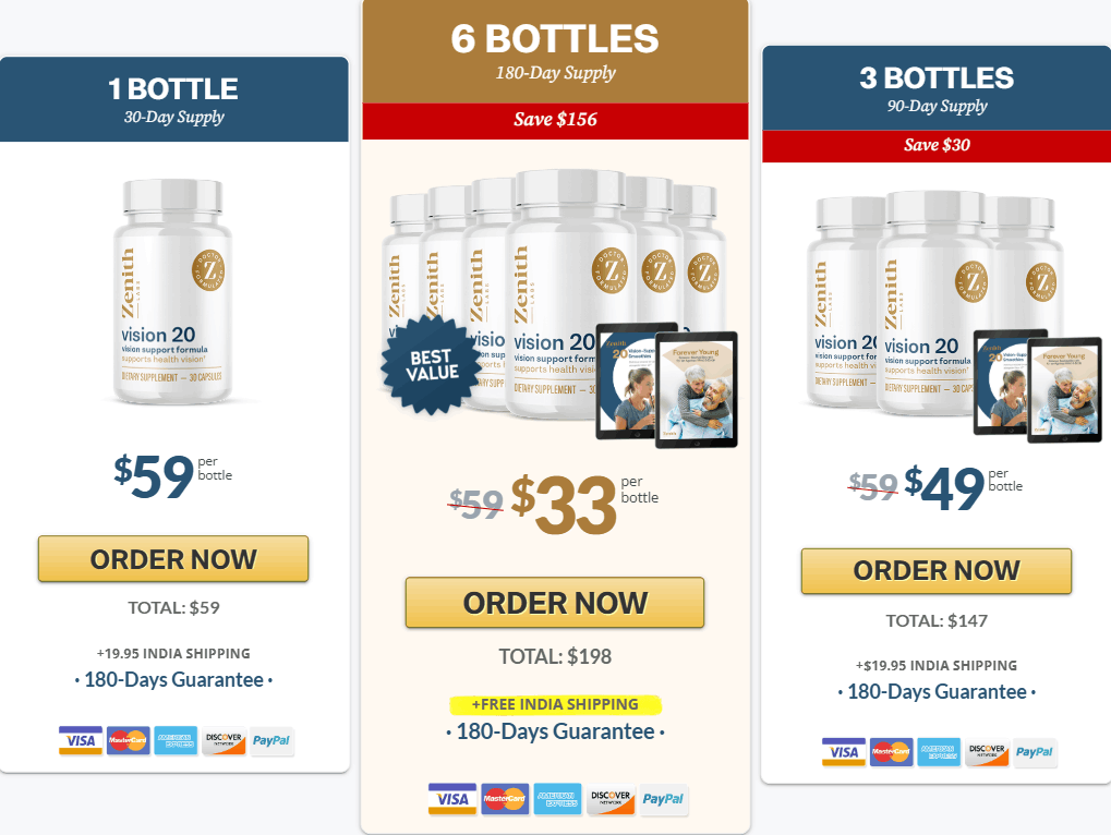 Vision 20-Order Page